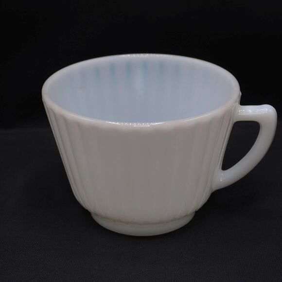 Macbeth Evans Monax Petalware White Teacup Lot of 4 - Picture 2 of 6